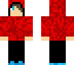 red hoodie