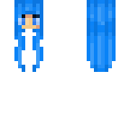 summer blue hair girl base