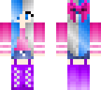 two colors hair girl