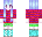 blue haired girl