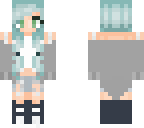cute blue hair girl