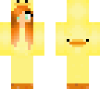 ginger duck girl with greens eyes