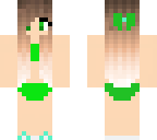 green bikini girl