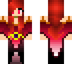 pink witch with red hair