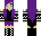 purple hair girl edit