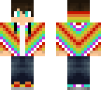 rainbow abstract boy
