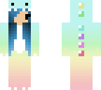 rainbow dino onesie