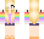 rainbow girl without bow