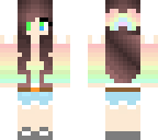 brunette rainbow girl