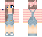 girl in overalls