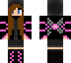 pink brunette ninja