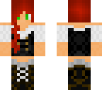 red haired renaissance pirate girl
