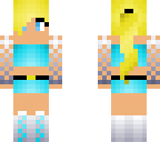 teen girl with light blue outfit