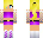 teen girl with purple outfit