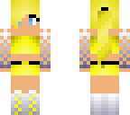 teen girl with yellow outfit