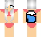 white hair swimsuit girl