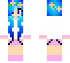 blue haired girl