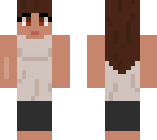 brunette survival girl - fixed hair