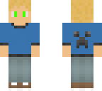 cool boy green eyes simplified 3 pixel arm remake