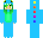 green dino girl