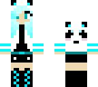 neon panda girl