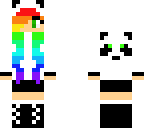 panda hoodie girl 11 rainbow edition