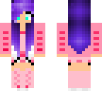 pig girl purple hair