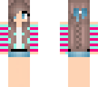 pink and blue girl