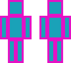 pink turquoise block 