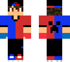 red and bue