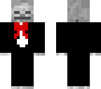 skeleton in a suit