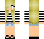 striped shirt blonde girl