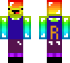 swimming derp rainbow