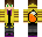 yellow fox boy with fox tail