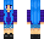 blue and purple gurl
