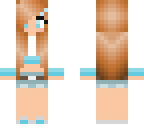 blue and white lady
