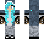 blue haired girl