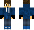 blue hoodie