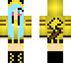 blue pikachu girl