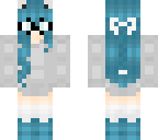 cute nerd cat girl