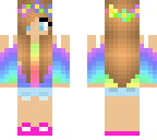 flower rainbow girl