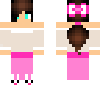 me in pjs in minecraft