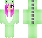 pink hair dino