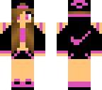 pink nike girl