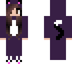 purple cat onesie girl