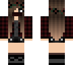 red goth girl
