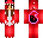 spot in  a red dino onesie