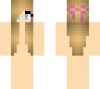 teen girl blonde hair base skin