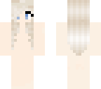 white haired girl -base-
