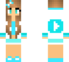 blue youtuber girl